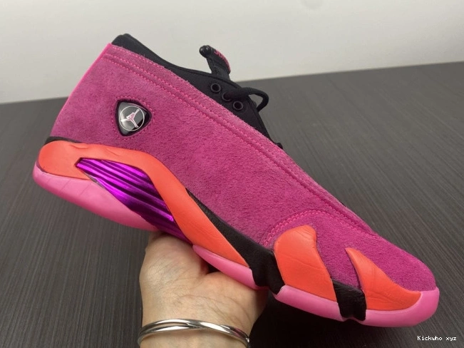 Retro DH4121-600 Pink Jordan 14 Low Shocking (W) 0803